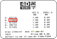 sports toto 4d result consolation prize - 31 dec 06