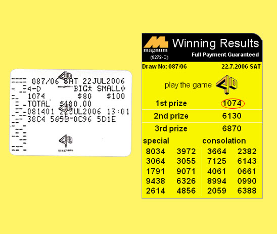 magnum 4d result - 22 jul 2006