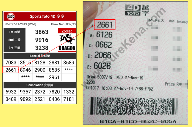 Magnum 4D Result - 27 November 2019