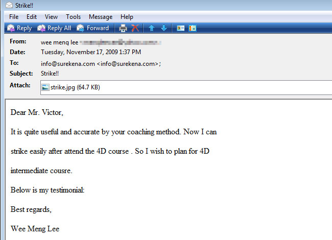 winning testimonials wee mee lee