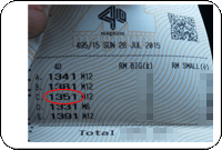 Winning Ticket Magnum Third & Special Prizes - 26 July 2015