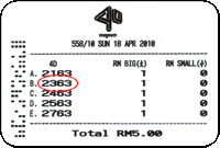 Winning Tickets Magnum Consolation Prize 18 Apr 10