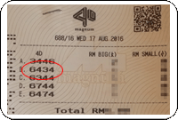 Winning Ticket Magnum Third Prize - 13 August 2016
