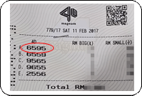 Winning Ticket Magnum 4D First Prize - 11 february 2017