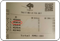 Winning Ticket Magnum 4D First Prize - 22 february 2017