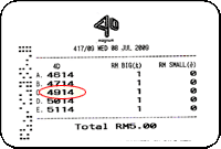 Magnum 4d result special prize - 8 July 2009