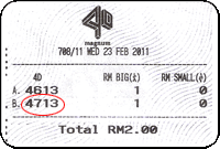 Winning Ticket Magnum Special Prize 23 Feb 2011