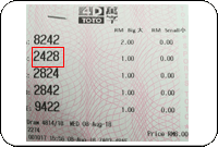 Winning Ticket Toto 4D Special Prize - 8 August 2018